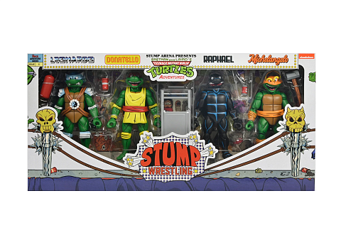 Фигурки Stump Wrestling 4-pack — Neca Teenage Mutant Ninja Turtles Archie Comics