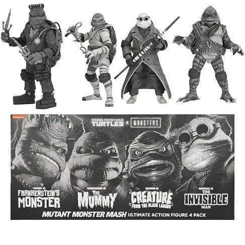 Набор Черепашки-Ниндзя — Neca Universal Monsters x Teenage Mutant Ninja Turtles