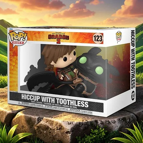 Фигурка How to Train Your Dragon 2 Hiccup with Toothless — Funko Pop Vinyl 123