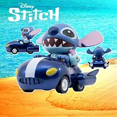 Фигурка Stitch Pull-back Car — Yume Toys Zoom Hero Lilo & Stitch Синяя машина