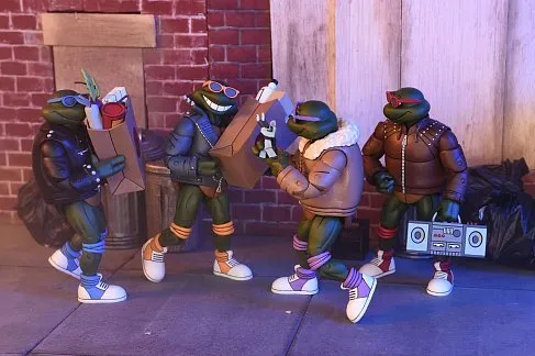 Фигурки Черепашки Ниндзя — Neca Punk Turtles 4-pack