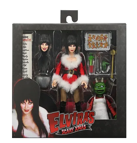 Фигурка Elvira Very Scary X-Mas Ver — Neca Clothed Deluxe Figure