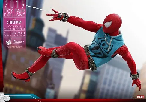 Фигурка Спайдермена — Hot Toys Spider-Man VGM 1/6 Scarlet Spider Suit 2019 Toy Fair Exclusive