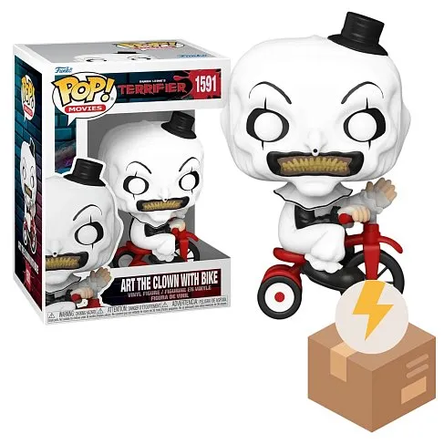 Фигурка Ужасающий — Terrifier Art the Clown with Bike Funko Pop! Vinyl 1591 BD
