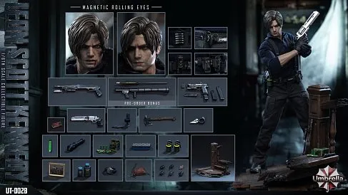 Фигурка Agent Leon — Umbrella UT-002B Resident Evil 9 1/6
