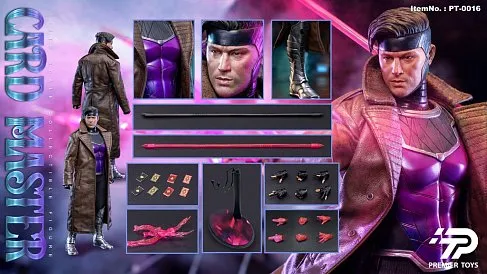 Фигурка Card Master Deadpool & Wolverine Gambit — Premier Toys PT-0016 1/6