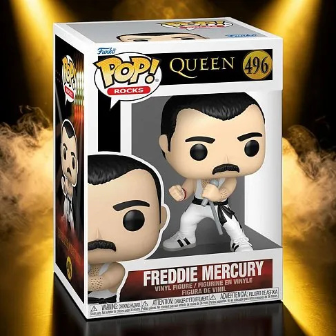 Фигурка Queen Freddie Mercury White Singlet — Funko POP! Vinyl 496