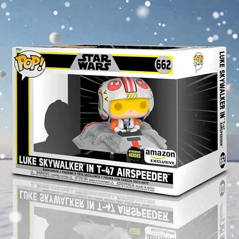 Фигурка Star Wars Luke Skywalker in T-47 Airspeeder Exclusive — Funko Pop! Vinyl Rides 662
