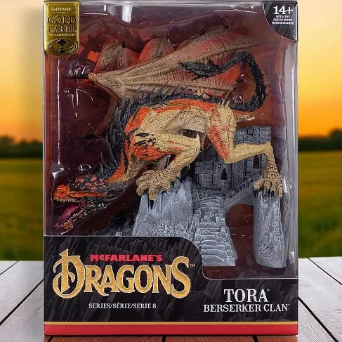 Фигурка Tora Berserker Clan Dragon — McFarlane Toys Dragons Series 8 Gold Label