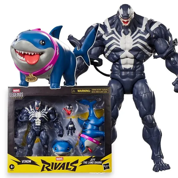 Фигурка Marvel Rivals Venom And Jeff The Land Shark — Hasbro Marvel Legends