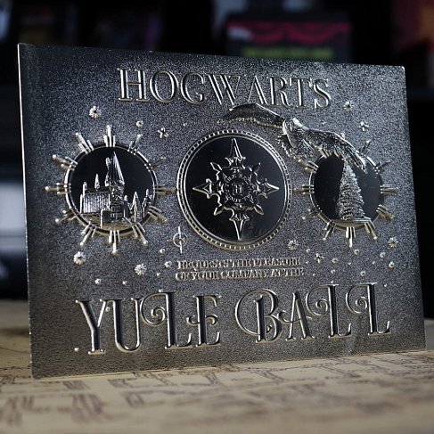 Реплика Yule Ball Metal Invitation — Noble Collection Harry Potter Replica