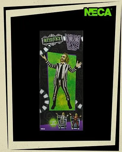 Фигурка Beetlejuice 1988 Stripe Suit — Neca Talking 1/4 Figure