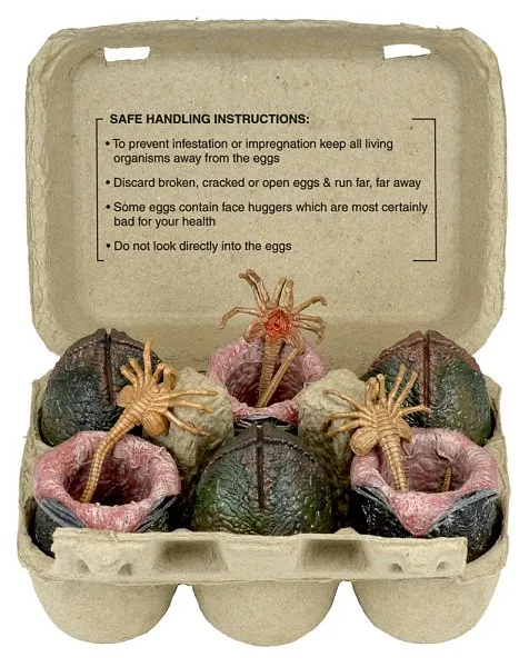 Набор Яйца Чужих — Neca 40 Anniversary Alien Xenomorph Eggs 6 Set Mini Figures