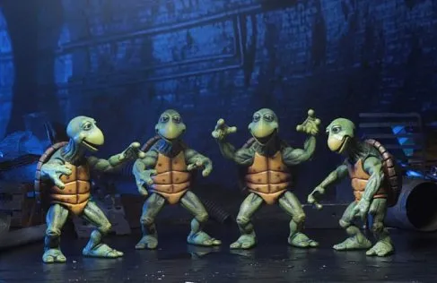 Набор Baby Turtles — Neca Teenage Mutant Ninja Turtles 4-Pack 1/4