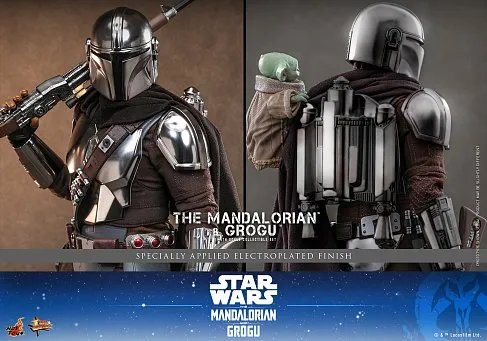 Фигурки Мандалорец и Грогу — Hot Toys MMS872 The Mandalorian and Grogu 1/6 Deluxe