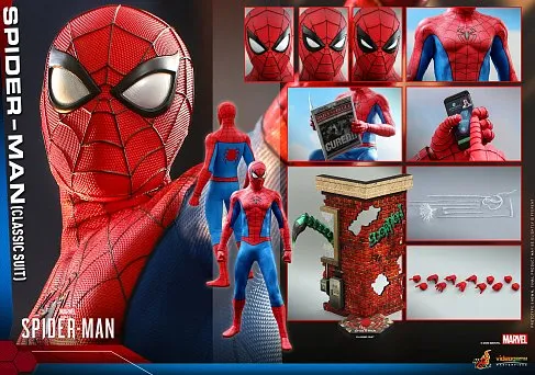 Фигурка Спайдермен — Hot Toys VGM48 Spiderman Classic Suit 1/6