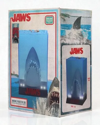 Фигурка Челюсти — SD Toys Jaws 50th Anniversary 3D Movie Poster Light-Up Figure