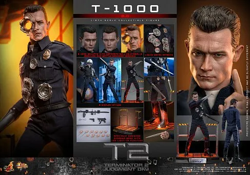 Фигурка T-1000 2.0 — Hot Toys MMS774 Terminator 2 1/6 Figure