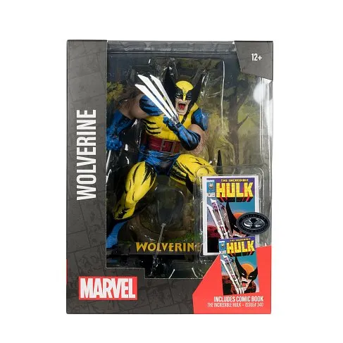 Фигурка Wolverine by Todd McFarlane Incredible Hulk 340 — McFarlane Toys 1/6 Posed Figure w Scene Platinum