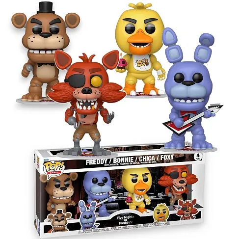 Фигурка FNAF Freddy/Bonnie/Chica/Foxy — Funko Pop Vinyl 4 штуки