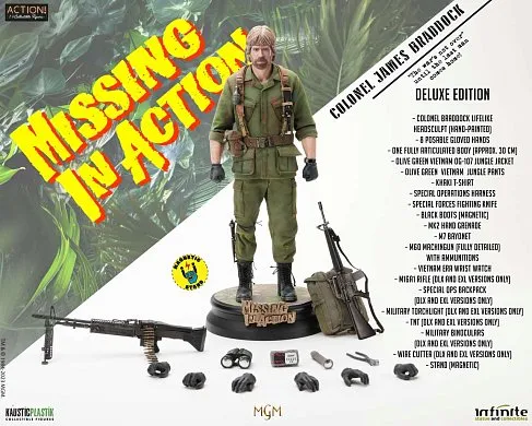 Фигурка Чак Норрис — Infinite Missing In Action Colonel James Braddock 1/6 Deluxe