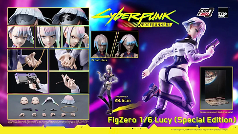 Фигурка Cyberpunk Edgerunners Lucy — ThreeZero 1/6
