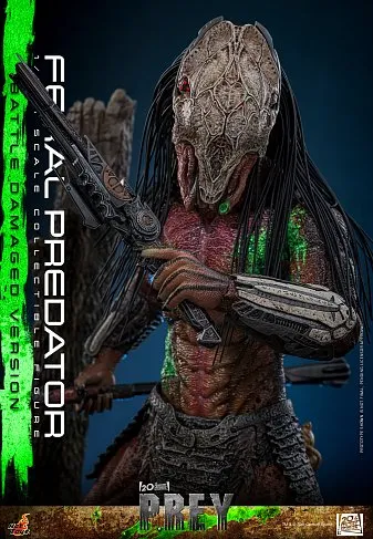 Фигурка Хищник Feral Predator Battle Damaged Version — Hot Toys TMS173 Prey 1/6
