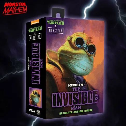 Фигурка Donatello as The Invisible Man — Neca Universal Monsters x Teenage Mutant Ninja Turtles