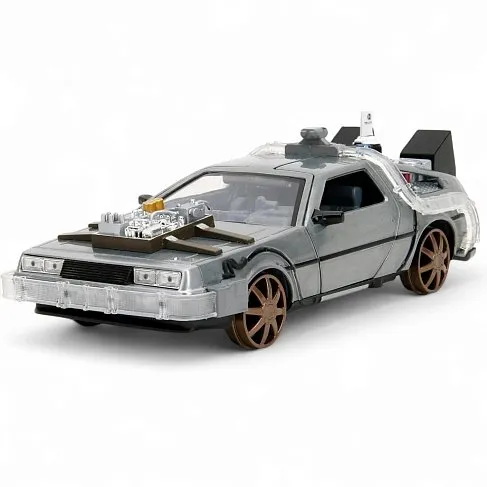 Модель ДеЛориан — Back to the Future 3 1982 DeLorean w Railroad Wheels 1/24 Limited Edition