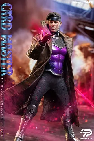 Фигурка Card Master Deadpool & Wolverine Gambit — Premier Toys PT-0016 1/6