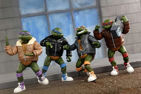 Фигурки Черепашки Ниндзя — Neca Punk Turtles 4-pack