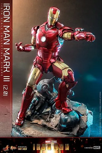 Фигурка Железный Человек — Hot Toys MMS664D48 Iron Man Mark III 2.0 Diecast 1/6
