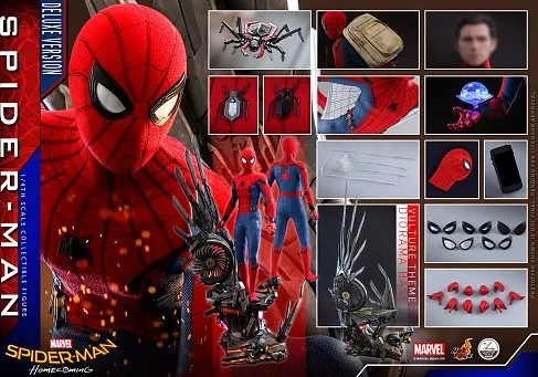 Фигурка Спайдермен — Hot Toys Spider-Man Homecoming Quarter Scale 1/4 Deluxe