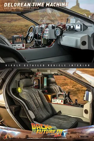 Модель DeLorean Time Machine — Hot Toys MMS738 Back to the Future III 1/6
