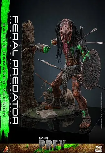 Фигурка Хищник Feral Predator Battle Damaged Version — Hot Toys TMS173 Prey 1/6