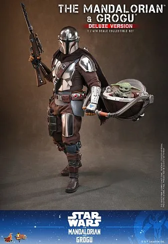 Фигурки Мандалорец и Грогу — Hot Toys MMS872 The Mandalorian and Grogu 1/6 Deluxe