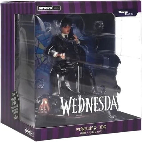 Фигурка Уэнсдей SD Toys Wednesday With Cello And Thing PVC Statue 