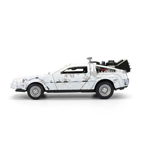 Модель ДеЛориан — Back to the Future 40th Anniversary Delorean Frost Effect 1/32 Die-cast Model Van Box Limited Edition