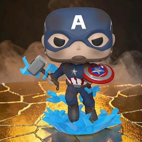 Фигурка Captain America — Funko Avengers Endgame POP! Broken Shield w Mjölnir