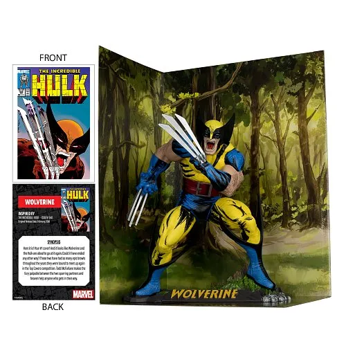 Фигурка Wolverine by Todd McFarlane Incredible Hulk 340 — McFarlane Toys 1/6 Posed Figure w Scene Platinum