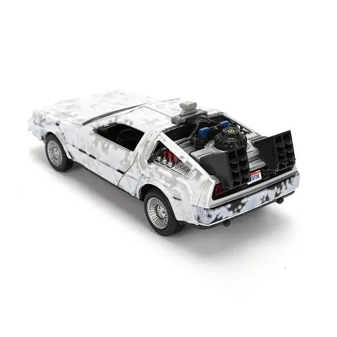 Модель ДеЛориан — Back to the Future 40th Anniversary Delorean Frost Effect 1/32 Die-cast Model Van Box Limited Edition