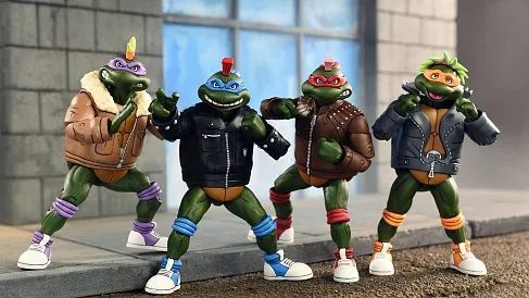 Фигурки Черепашки Ниндзя — Neca Punk Turtles 4-pack