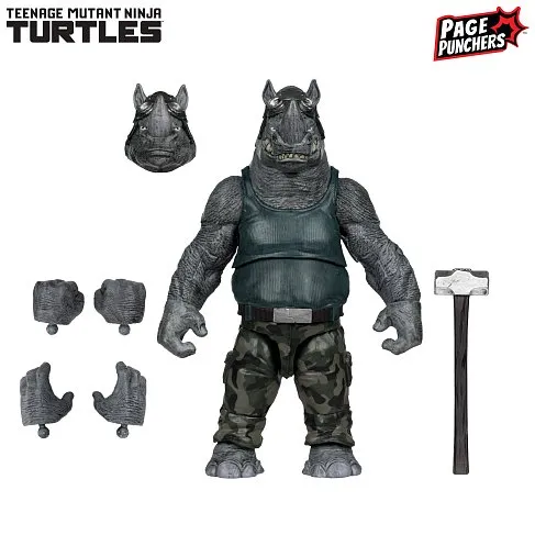 Фигурка TMNT with Comic WaVe2 Rocksteady — McFarlane Toys Figure