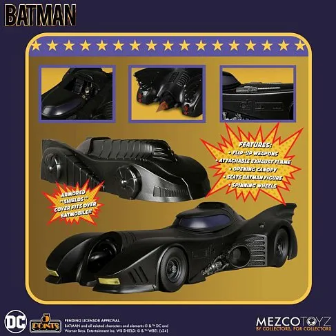 Модель Batmobile — Mezco 5 points 1989 Batman