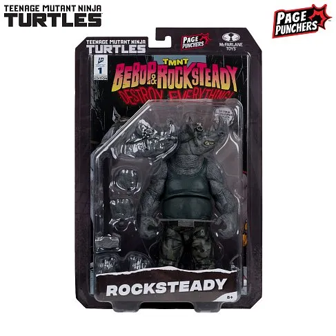 Фигурка TMNT with Comic WaVe2 Rocksteady — McFarlane Toys Figure