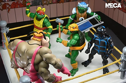 Фигурки Stump Wrestling 4-pack — Neca Teenage Mutant Ninja Turtles Archie Comics