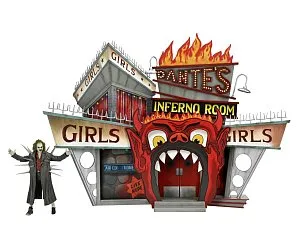 Фигурка Beetlejuice — Neca Trenchcoat Spikes Inferno Room DLX