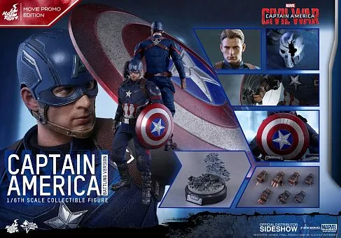 Фигурка Капитана Америки — Hot Toys MMS360 Captain America Civil War Exclusive 1/6