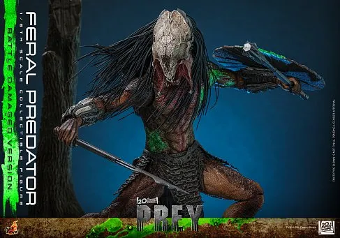 Фигурка Хищник Feral Predator Battle Damaged Version — Hot Toys TMS173 Prey 1/6