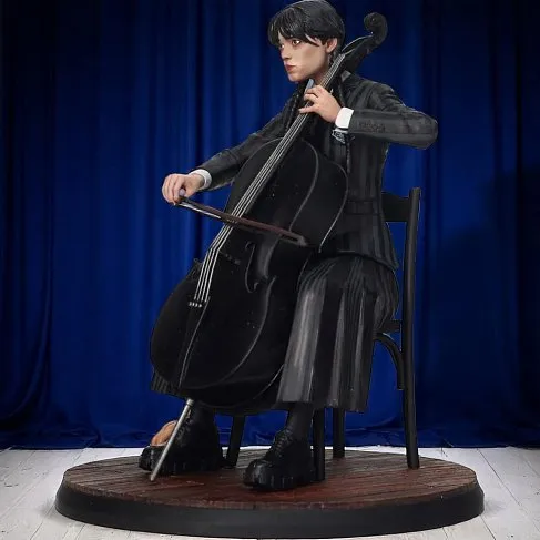 Фигурка Уэнсдей SD Toys Wednesday With Cello And Thing PVC Statue 